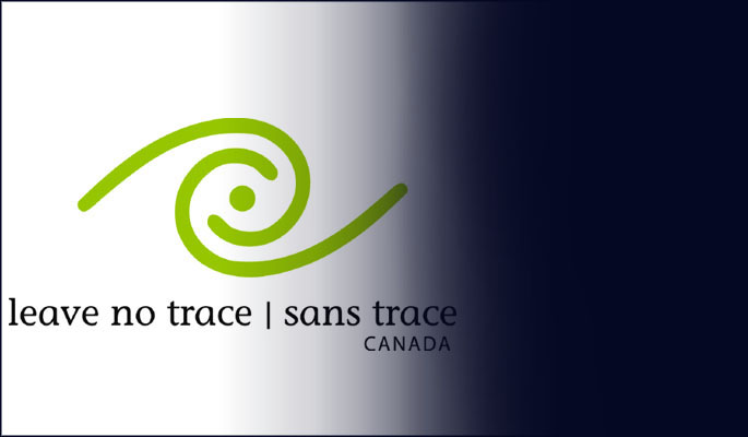 Symbol. Leave no trace│Sans trace CANADA.
