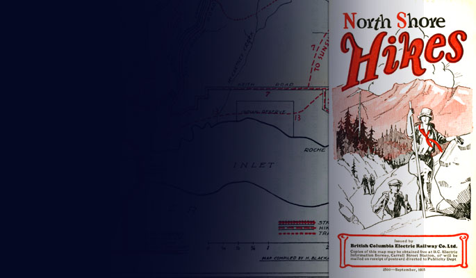 North Shore Hikes brochure map. NVMA photo.