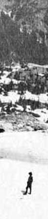 Climber on high peak. Charles Chapman photo, courtesy Lid Hawkins and Hugh Kellas.