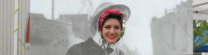 Volunteer for North Vancouver Museum plays shipyard worker.