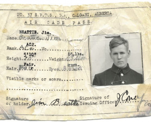 Jim Beatties’ Air Cadet Pass. Photo: NVMA Fonds 41, File 3.