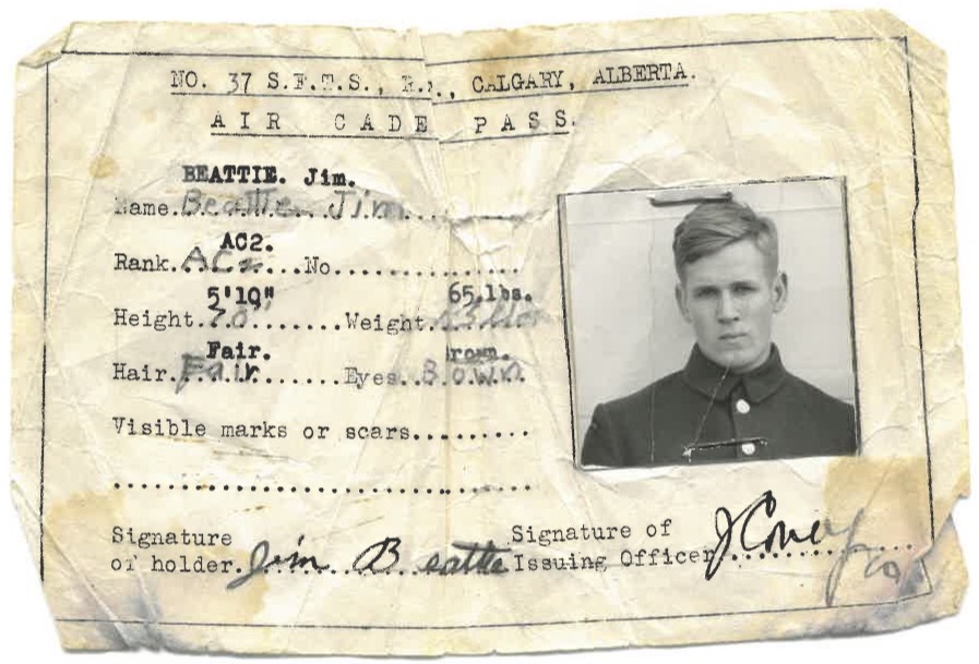 Jim Beatties’ Air Cadet Pass. Photo: NVMA Fonds 41, File 3.