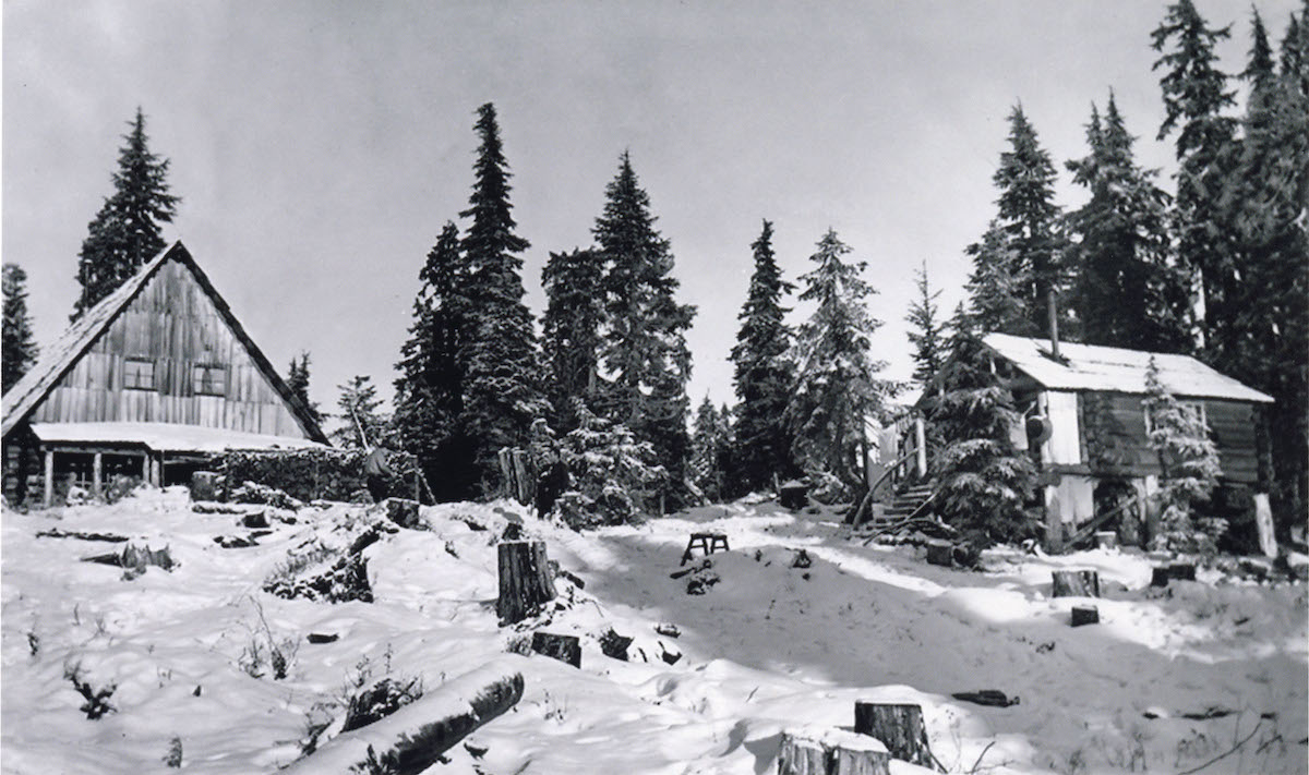Harold Enqvist Sr.'s Mount Seymour Ski Camp, showing the 