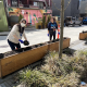 As part of our Earth Day activities, MONOVA staff began work on a Coast Salish Garden in Museum Muse under the guidance of Indigenous Cultural Programmer Tsawaysia Spukwus (shown right). Photo: Laurel Lawry