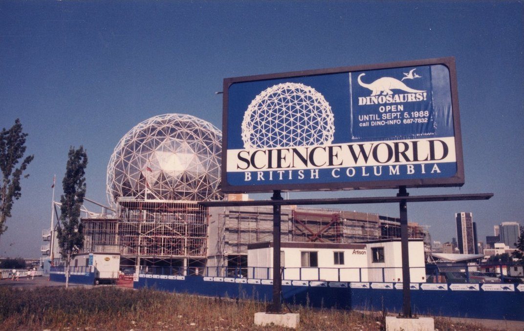 Expo Centre expansion construction in 1988 for its conversion into Science World. Architect Bruno Freschi. Photo: Science World