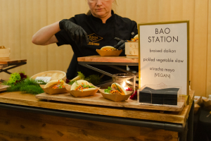 Edge Catering served up bao, a popular street food in many Asian countries. Photo: Alison Boulier